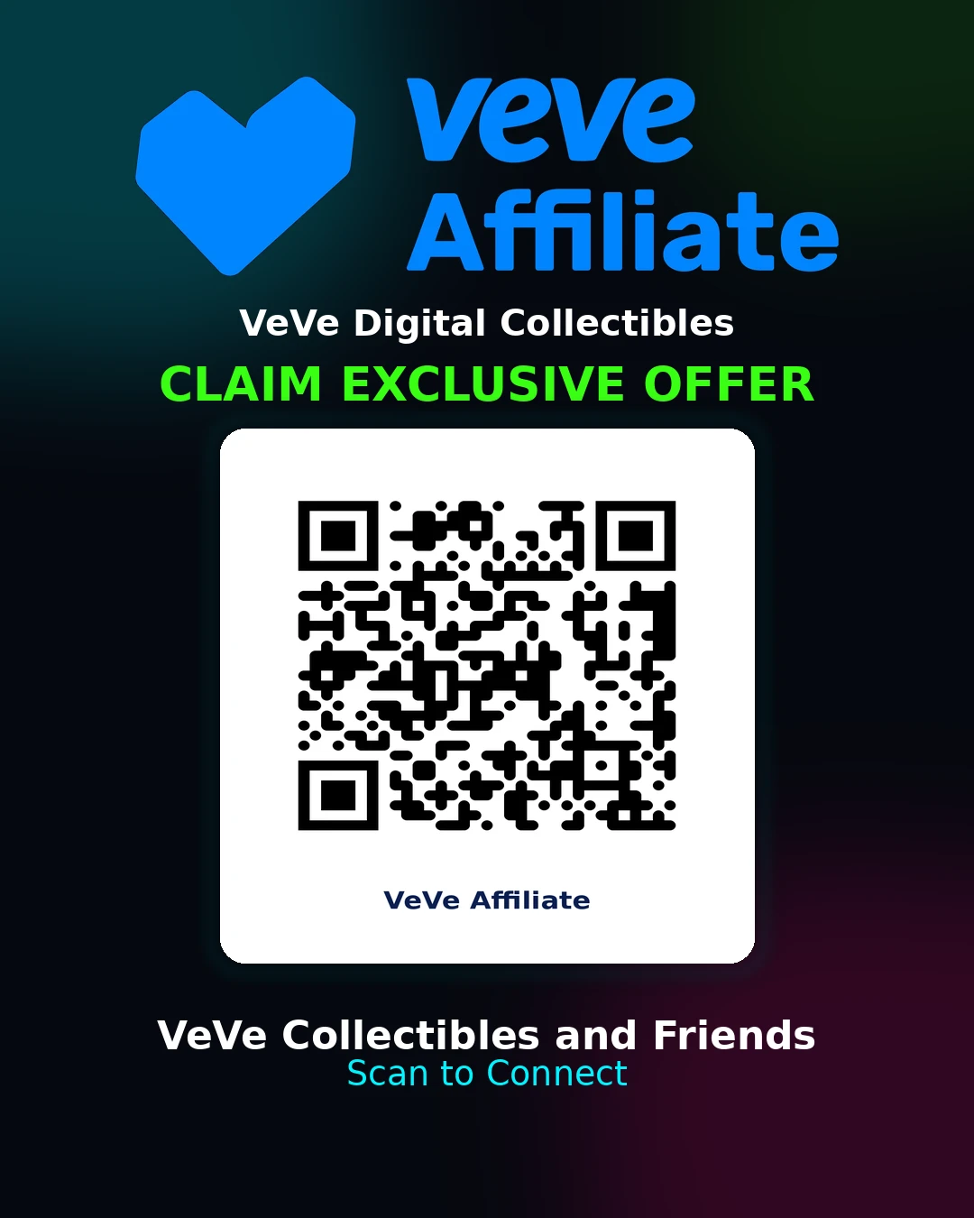 Scan to Connect - VeVe Affiliate